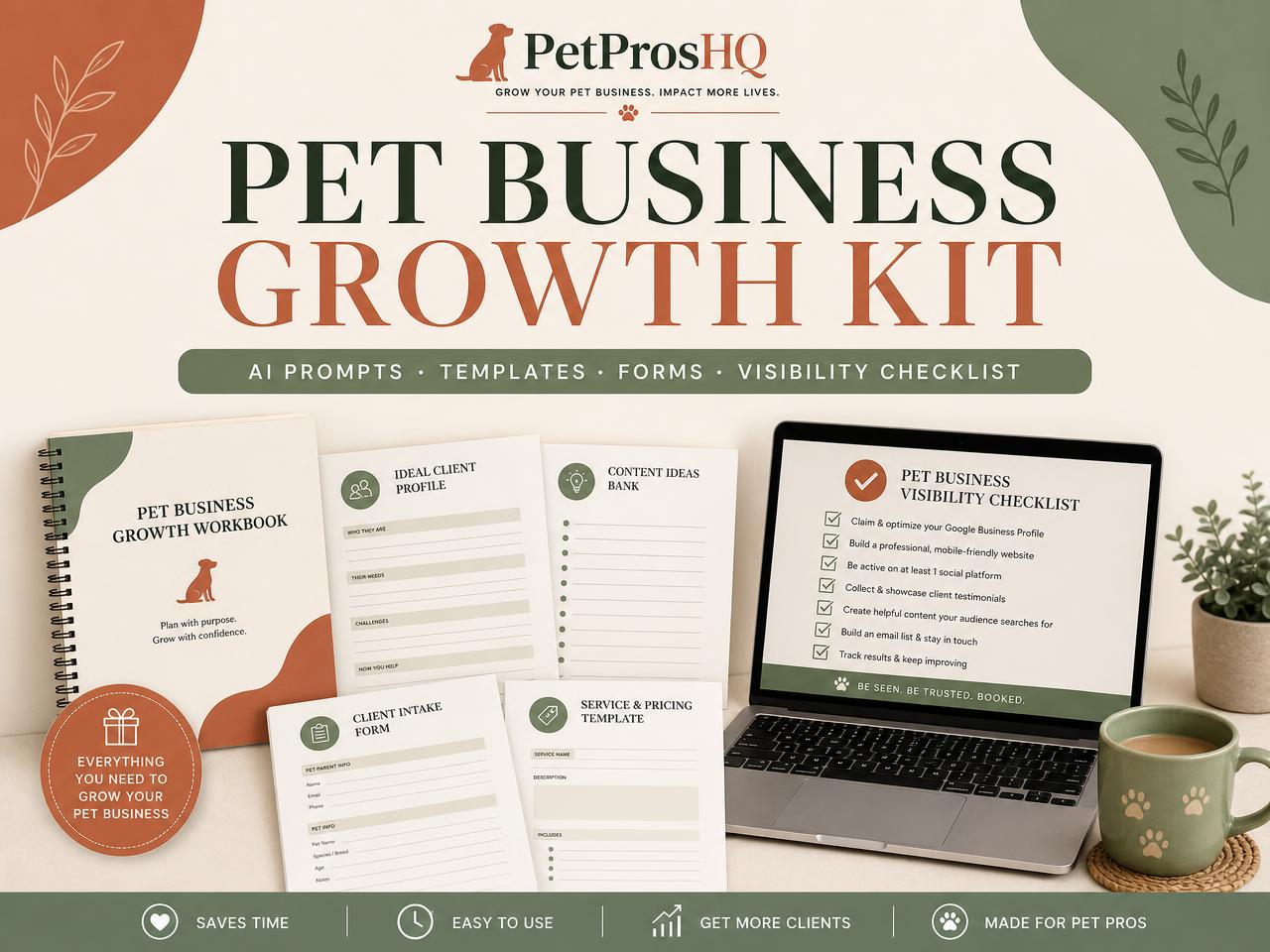 PetProsHQ Pet Business Growth Kit digital toolkit for pet professionals